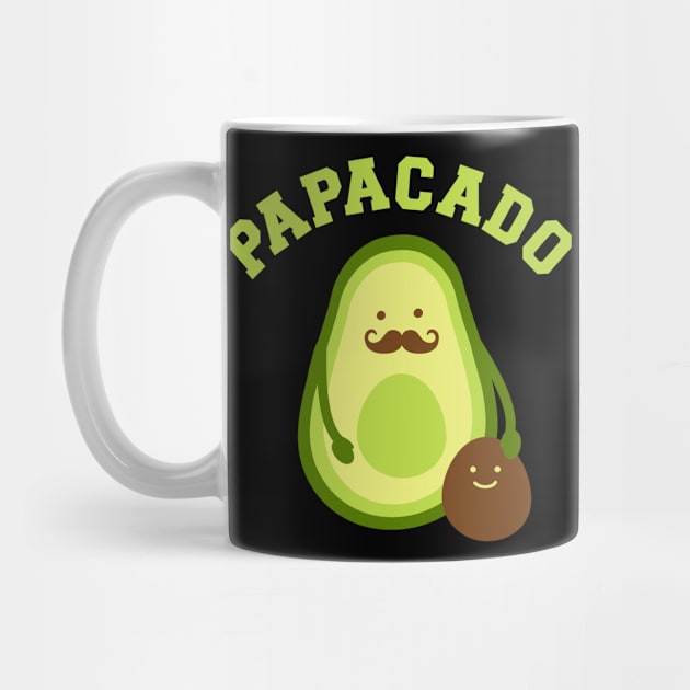 Papacado funny gift for new dad or daddy announcement by Designzz